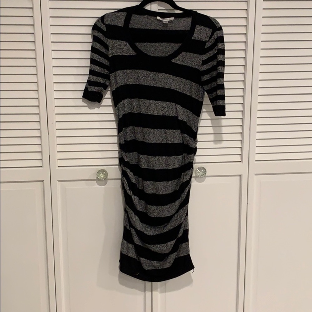 Motherhood Tight Sweater Dress 1/2 Sleeve